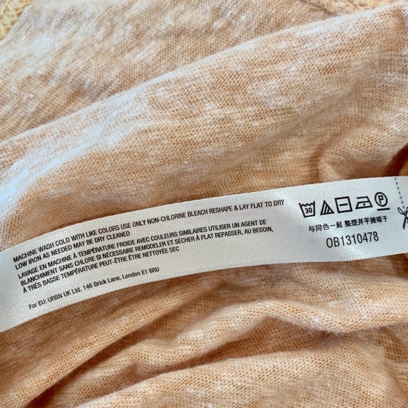 FREE PEOPLE Peach Shawna Short Sleeves Tee T-Shirt Tunic Dress - Picture 11 of 11